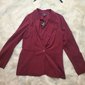 NWT GUESS vintage wine blazer